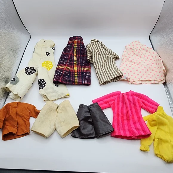 Vintage 1960s Barbie Skipper Lot Outfit Shirt Dress Clothing - Picture 2 of 2
